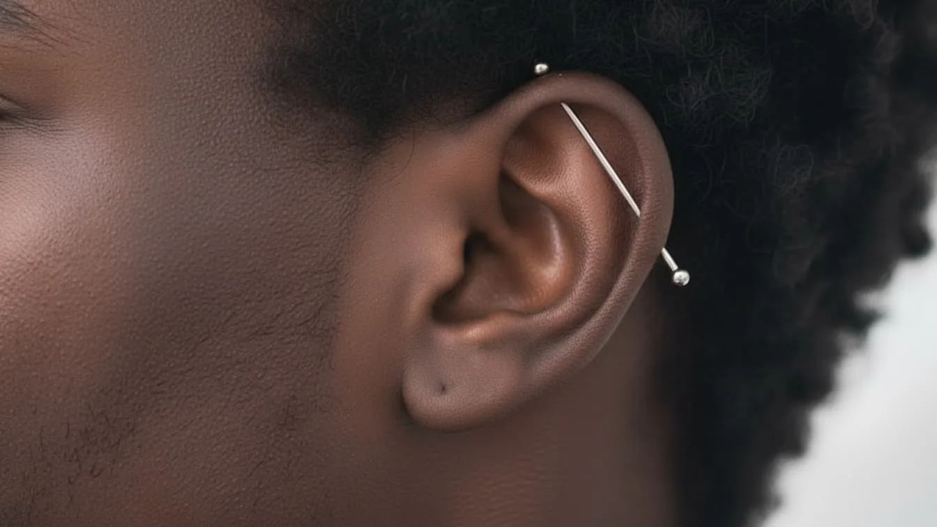 Piercing transversal: a joia perfeita para um visual ousado